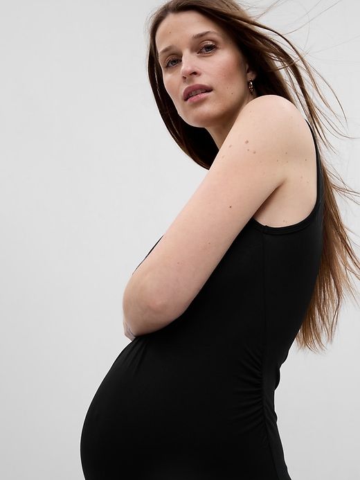 Maternity Jersey Tank Mini Dress sold by GAP product image thumbnail 4