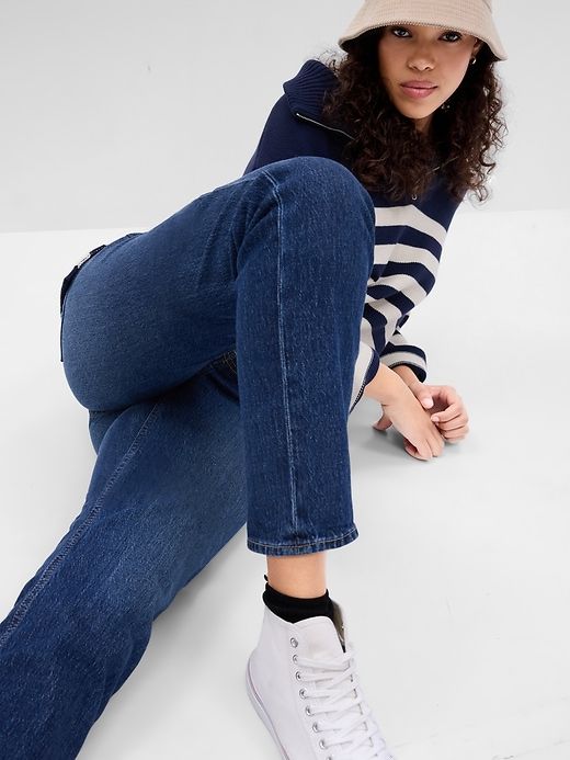 High Rise Cheeky Straight Jeans sold by GAP product image thumbnail 3