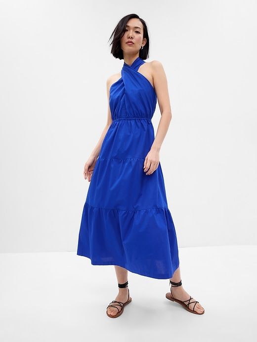 Halter Tiered Maxi Dress sold by GAP