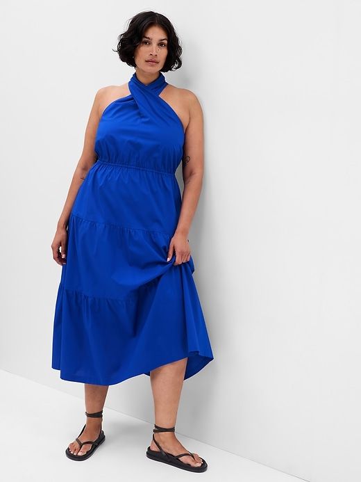 Halter Tiered Maxi Dress sold by GAP product image thumbnail 4