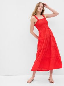 Smocked Tiered Maxi Dress sold by GAP