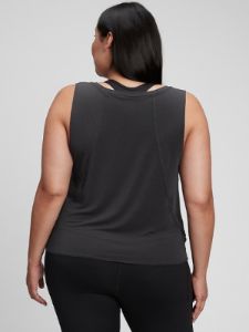 GapFit Breathe V-Neck Knot-Front Tank Top sold by GAP