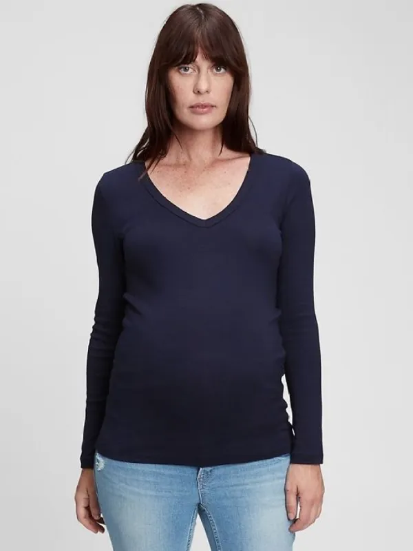 Maternity Modern V-Neck T-Shirt sold by GAP