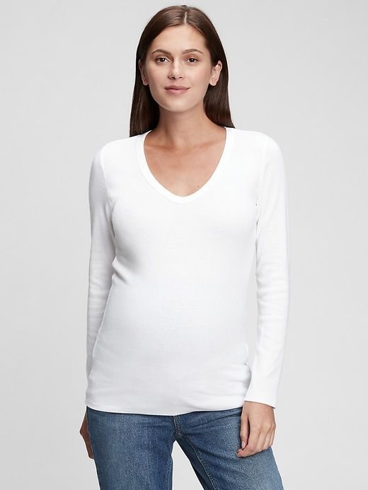 Maternity Modern V-Neck T-Shirt sold by GAP