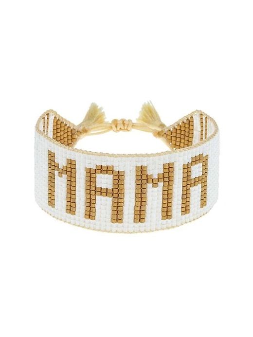 HART White and Gold MAMA Bracelet sold by GAP