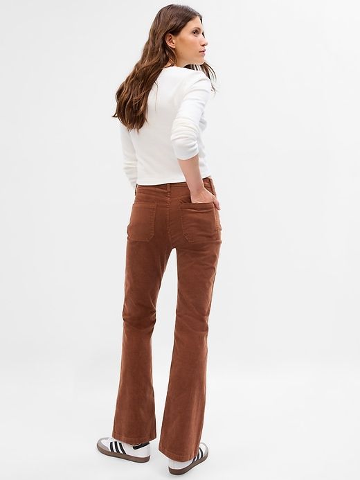 High Rise Corduroy '70s Flare Pants sold by GAP product image thumbnail 2