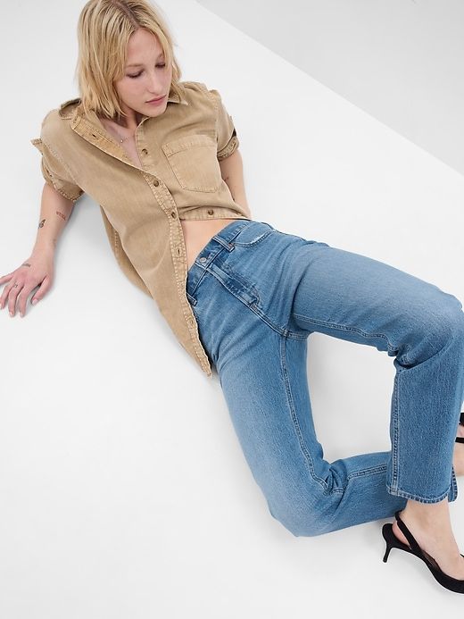 High Rise ’90s Straight Jeans sold by GAP product image thumbnail 3