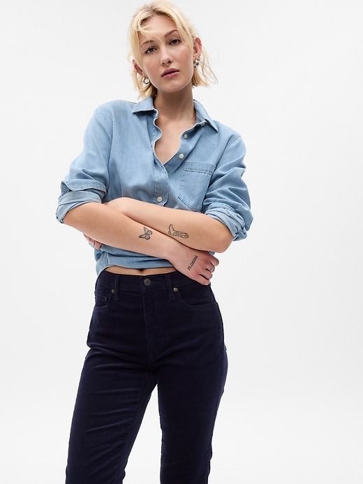 High Rise Corduroy Vintage Slim Pants sold by GAP product image thumbnail 3