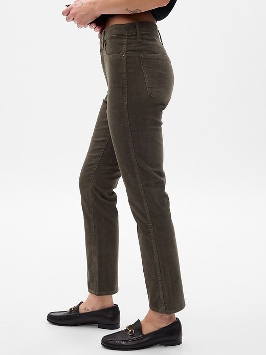 High Rise Corduroy Vintage Slim Pants sold by GAP product image thumbnail 3