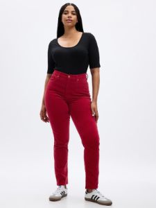 High Rise Velvet Vintage Slim Pants sold by GAP
