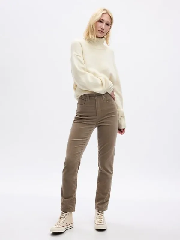 High Rise Velvet Vintage Slim Pants sold by GAP