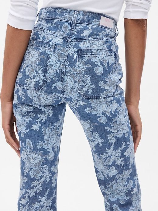 Gap × LoveShackFancy High Rise Floral ‘70s Flare Jeans sold by GAP product image thumbnail 3