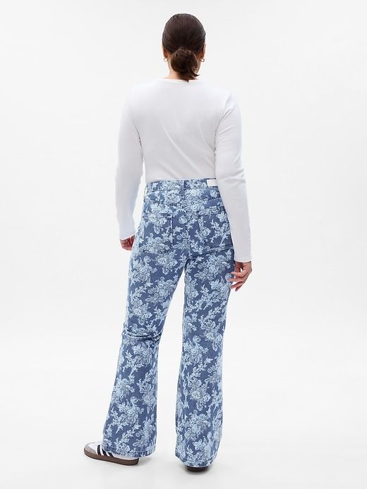 Gap × LoveShackFancy High Rise Floral ‘70s Flare Jeans sold by GAP product image thumbnail 5