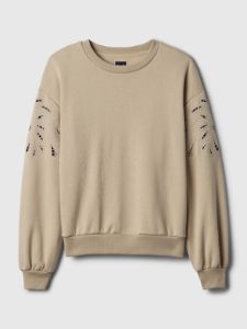 Vintage Soft Eyelet Sleeve Sweatshirt sold by GAP