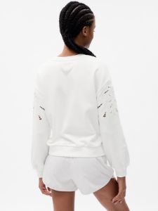 Vintage Soft Eyelet Sleeve Sweatshirt sold by GAP