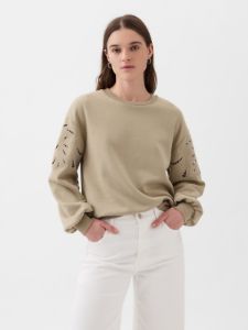 Vintage Soft Eyelet Sleeve Sweatshirt sold by GAP
