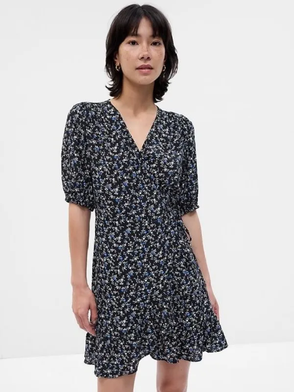 Floral Mini Wrap Dress sold by GAP