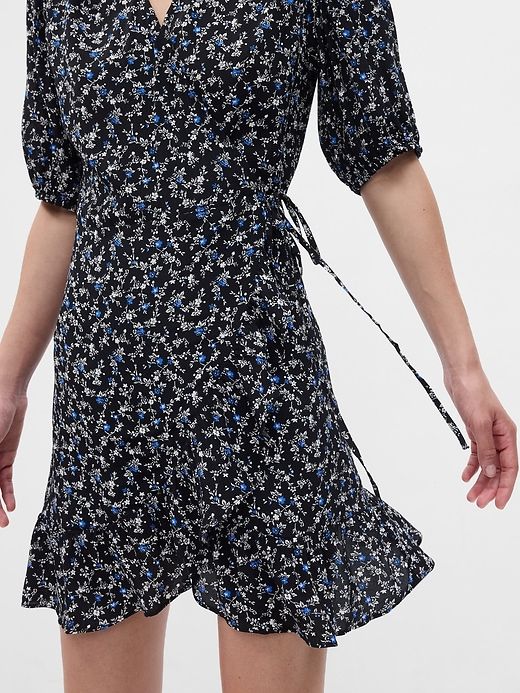 Floral Mini Wrap Dress sold by GAP product image thumbnail 3