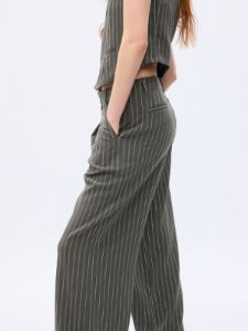 High Rise Pleated Wide-Leg Trousers sold by GAP