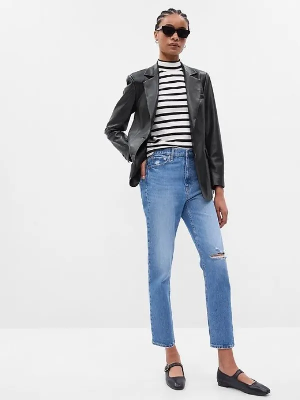 Vegan Leather Blazer sold by GAP