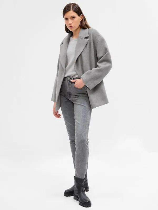 Wool Short Wrap Coat sold by GAP