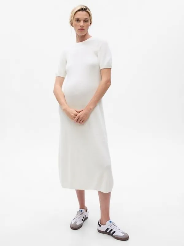 Maternity CashSoft Midi Sweater Dress sold by GAP