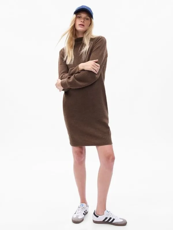 Maternity CashSoft Turtleneck Mini Sweater Dress sold by GAP
