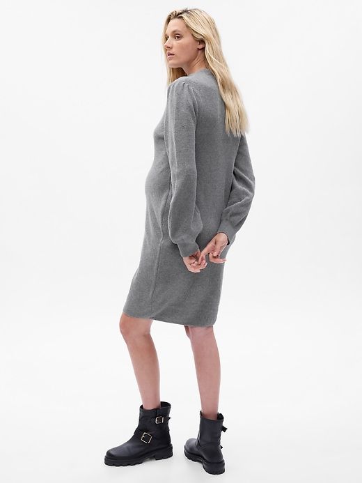 Maternity CashSoft Turtleneck Mini Sweater Dress sold by GAP product image thumbnail 2