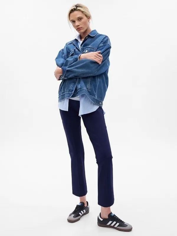 Maternity Full Panel Ponte Crop Kick Pants sold by GAP