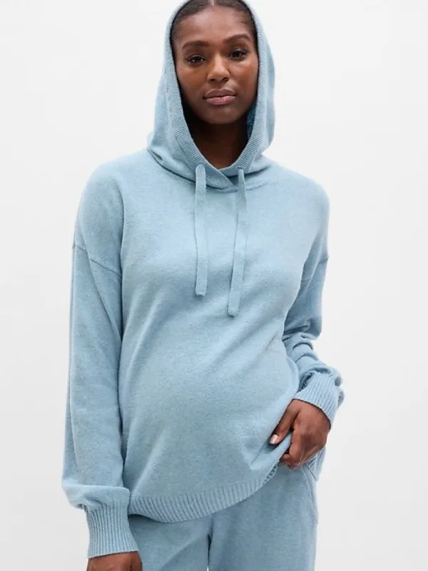 Maternity CashSoft Sweater Hoodie sold by GAP