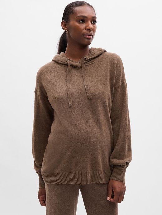 Maternity CashSoft Sweater Hoodie sold by GAP