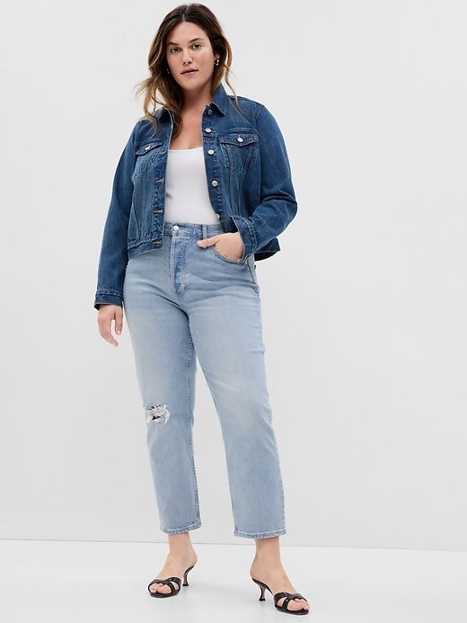 High Rise Cheeky Straight Jeans sold by GAP product image thumbnail 4