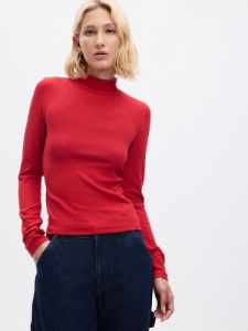 Modern Mockneck Cropped T-Shirt sold by GAP