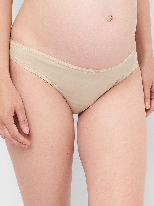 Maternity Stretch Cotton Thong sold by GAP