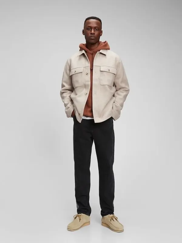 Wool Blend Shirt Jacket sold by GAP