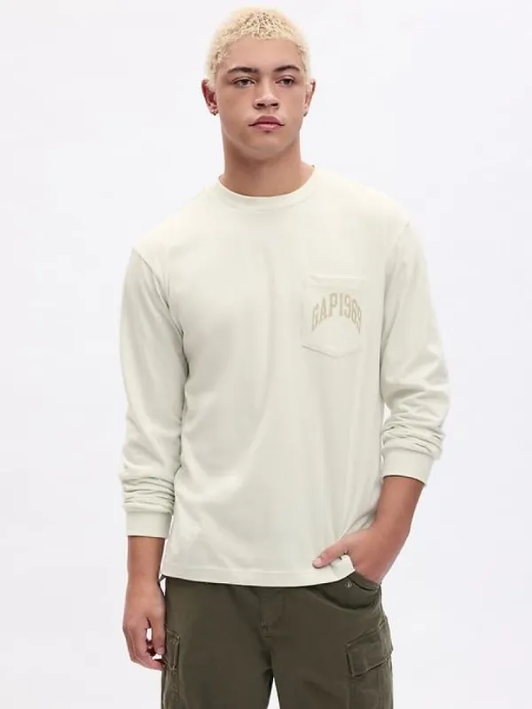 Gap 1969 Arch Logo Pocket T-Shirt sold by GAP