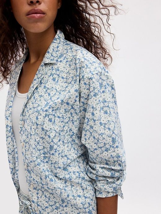 Poplin PJ Shirt sold by GAP product image thumbnail 3