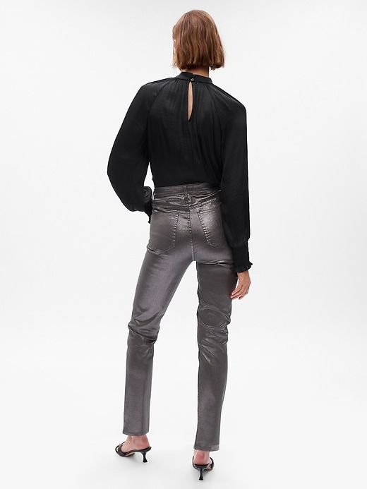 High Rise Metallic Vintage Slim Jeans sold by GAP product image thumbnail 2
