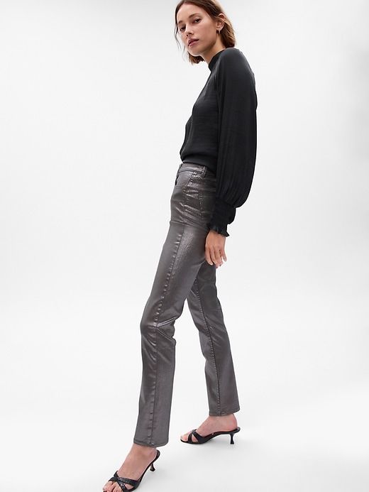 High Rise Metallic Vintage Slim Jeans sold by GAP product image thumbnail 3