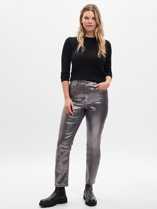 High Rise Metallic Vintage Slim Jeans sold by GAP product image thumbnail 4