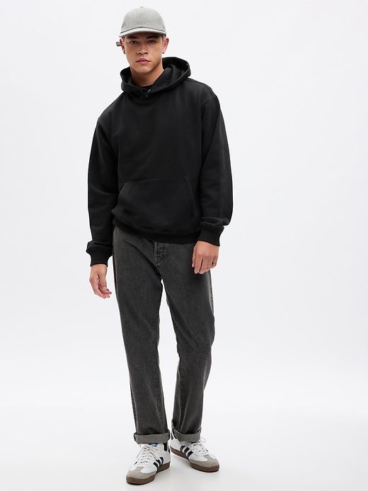 Snap-Button Heavyweight Hoodie sold by GAP