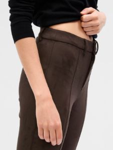 Mid Rise Vegan Suede Skinny Pants sold by GAP