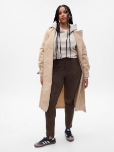 Mid Rise Vegan Suede Skinny Pants sold by GAP