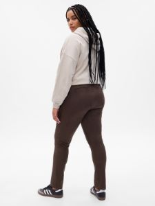Mid Rise Vegan Suede Skinny Pants sold by GAP