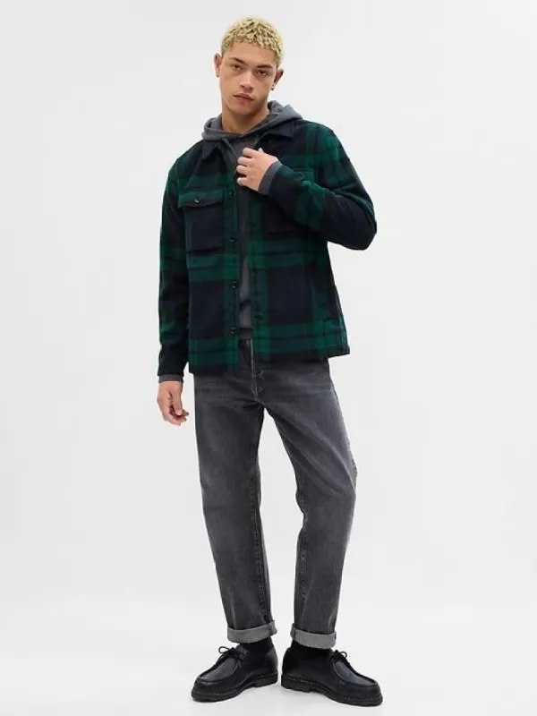 Plaid Shirt Jacket sold by GAP