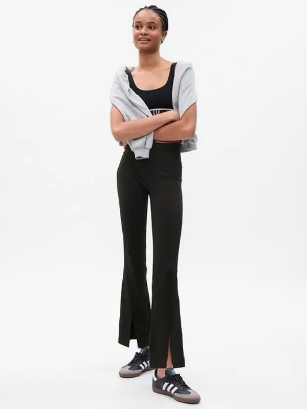GapFit Sky High Rise Power Split-Hem Leggings sold by GAP
