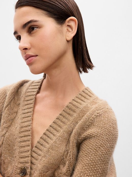Cable-Knit Cardigan sold by GAP product image thumbnail 4