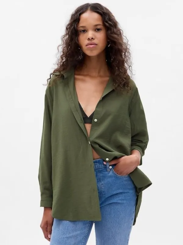 Cinch-Back Big Shirt sold by GAP