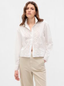 Eyelet Cropped Shirt sold by GAP