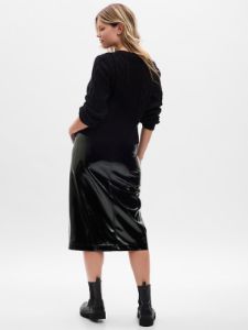 Vegan Leather Midi Skirt sold by GAP